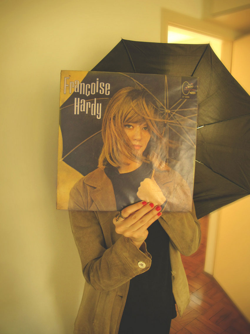 Sleeveface Francoise Hardy - The Art of Sleevefacing with Vinyl Record Artwork