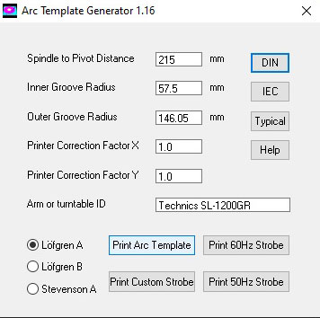 Conrad Hoffman Cartridge Alignment Protractor PDF Software