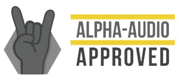 Alpha Audio Approved Logo
