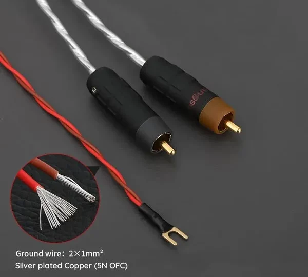 RCA Phono Cable with Ground