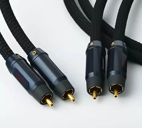 Silver RCA Cable Connectors