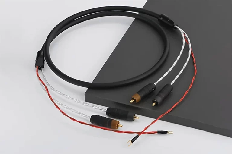 Silver RCA Phono Cable